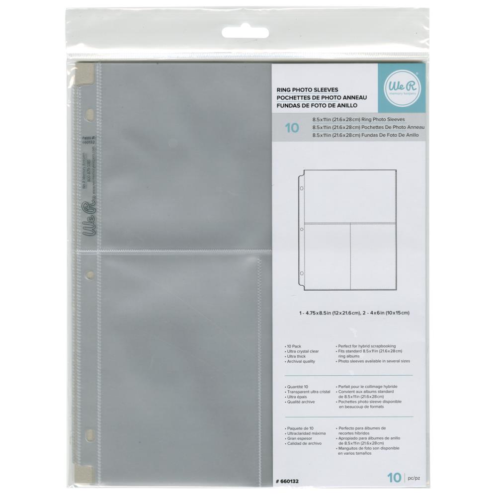 WE R 8.5X11 2-6X4 PAGE PROTECTORS