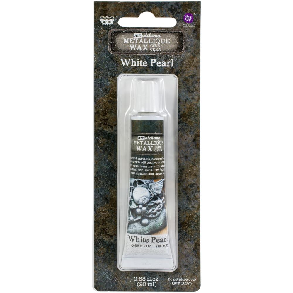 PRIMA FINN METALLIQUE WAX WHITE PEARL