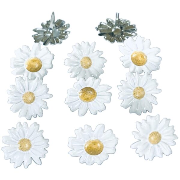 EYELET OUTLET WHITE DAISY BRADS