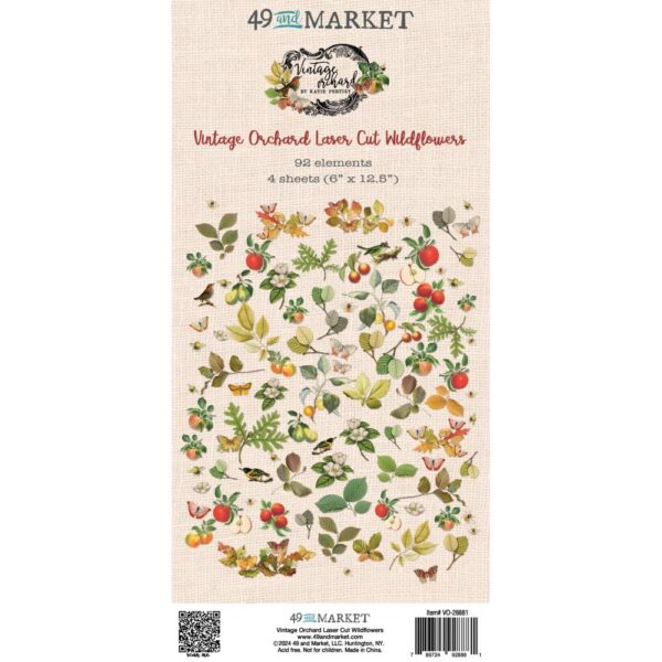 49 & MARKET VINTAGE ORCHARD LASER CUT WILDFLOWERS