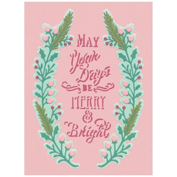 Sizzix Thinlits Die Set 12PK - Merry & Bright #2 By Jen Long