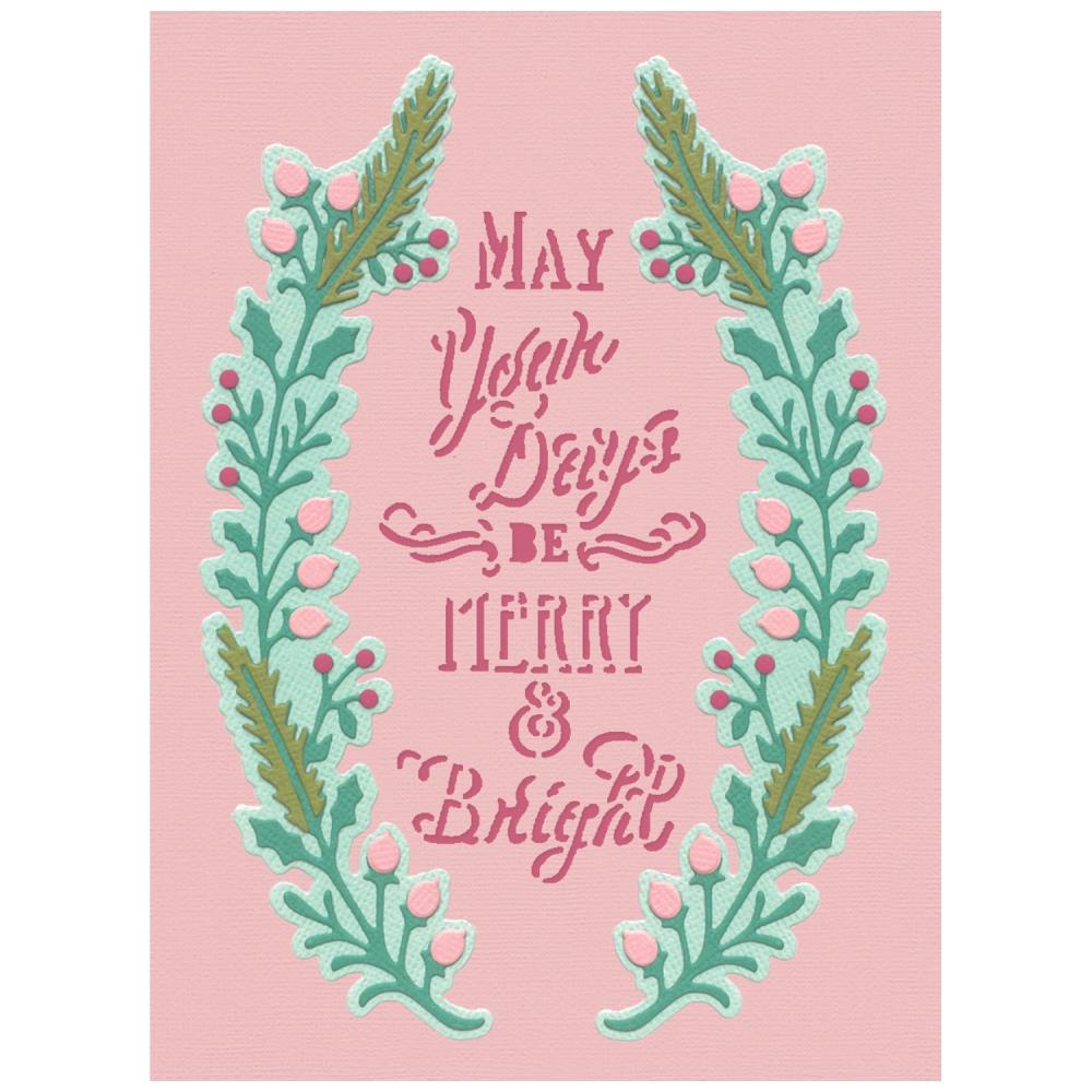 Sizzix Thinlits Die Set 12PK – Merry & Bright #2 By Jen Long