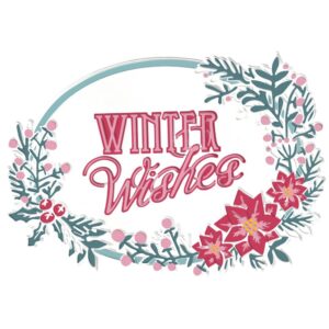 Sizzix 3-D Textured Impressions Embossing Folder -Winter Wishes By Jen Long