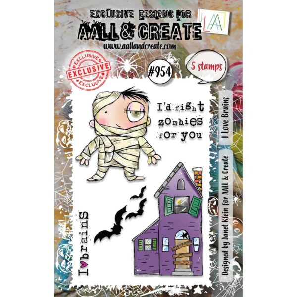 AALL & CREATE STAMP I LOVE BRAINS