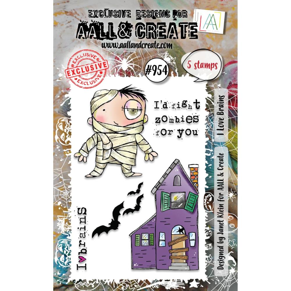 AALL & CREATE STAMP I LOVE BRAINS