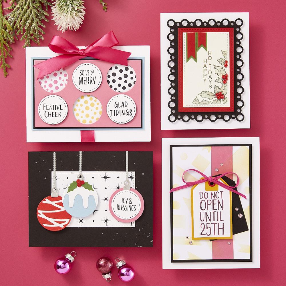 SPELLBINDERS PRESS PLATE HOLIDAY BACKGROUND PANELS