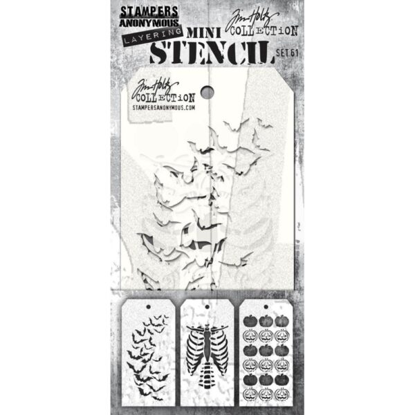 ART GONE WILD TIM HOLTZ STENCIL MINI SET 61