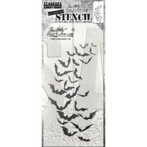 ART GONE WILD TIM HOLTZ STENCIL BATTY