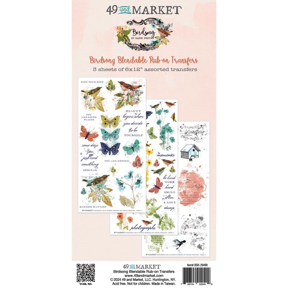 49 & MARKET RUB ONS BIRDSONG TRANSFERS