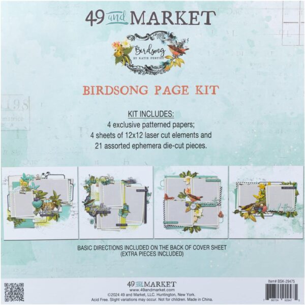 49 & MARKET BIRDSONG PAGE KIT