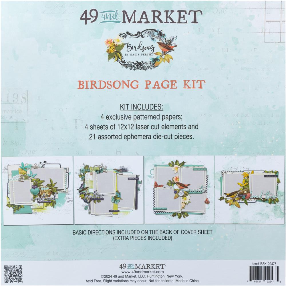 49 & MARKET BIRDSONG PAGE KIT