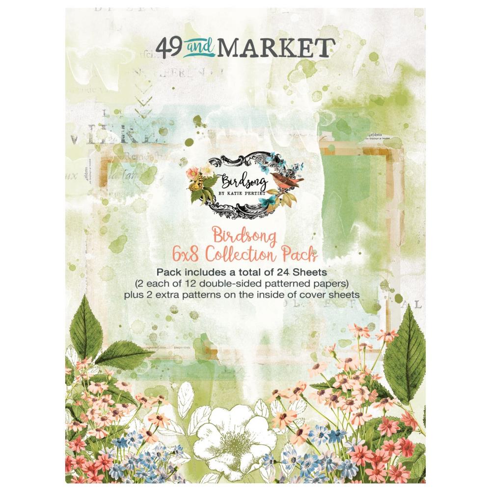 49 & MARKET 6X8 BIRDSONG PAPER PAD