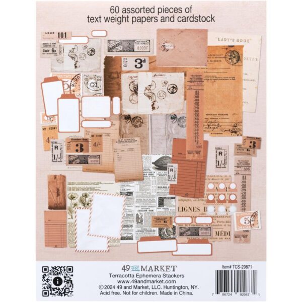 49 & MARKET DIE CUTS COLOR SWATCH TERRACOTTA EPHEMERA STACKERS