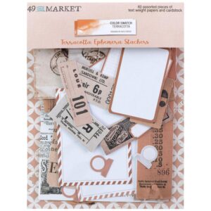 49 & MARKET DIE CUTS COLOR SWATCH TERRACOTTA EPHEMERA STACKERS