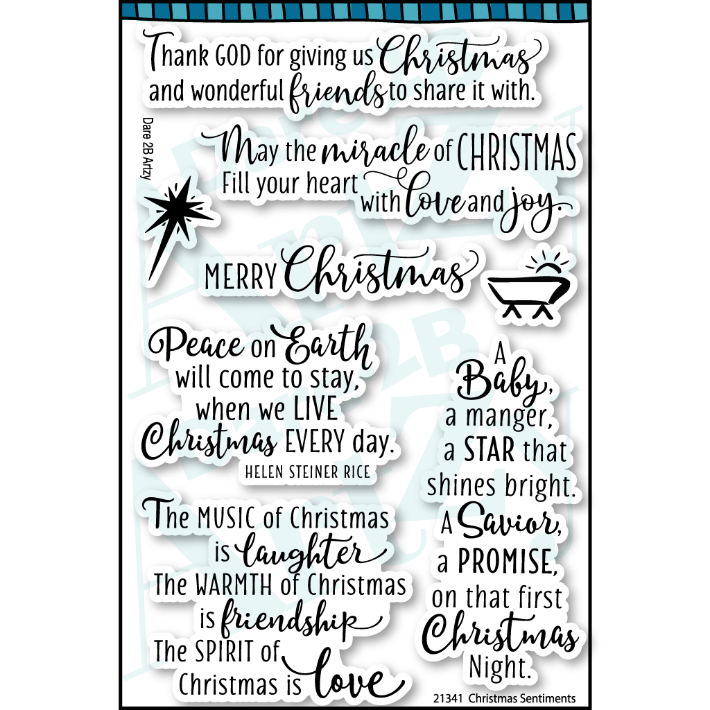 Dare 2B Artzy Stamp Christmas Sentiments