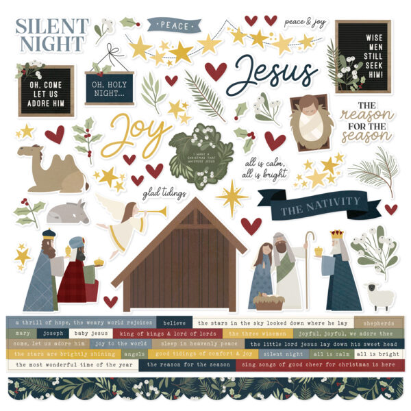 Simple Stories Silent Night Cardstock Stickers