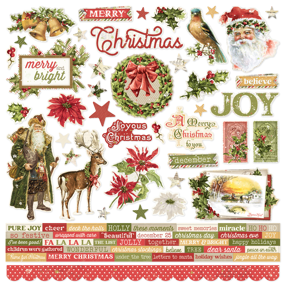 Simple Stories Simple Vintage Yuletide Cardstock Stickers