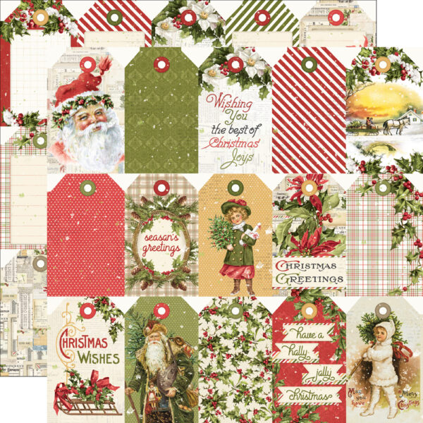 Simple Stories Simple Vintage Yuletide Tag Elements