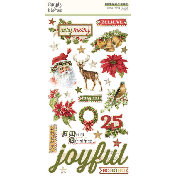 Simple Stories Simple Vintage Yuletide 6X12 Chipboard