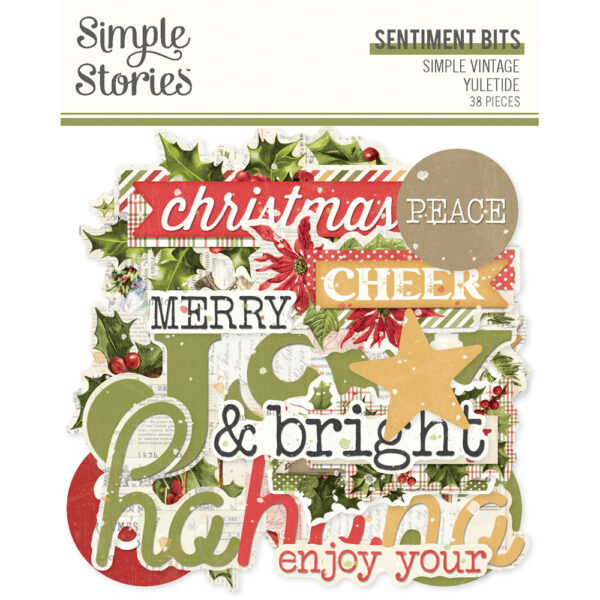 Simple Stories Simple Vintage Yuletide Sentiment Bits & Pieces