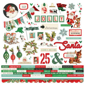 Simple Stories Simple Vintage Holly Jolly Cardstock Stickers