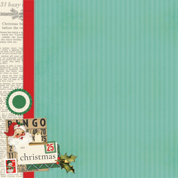 Simple Stories Simple Vintage Holly Jolly Collection Kit