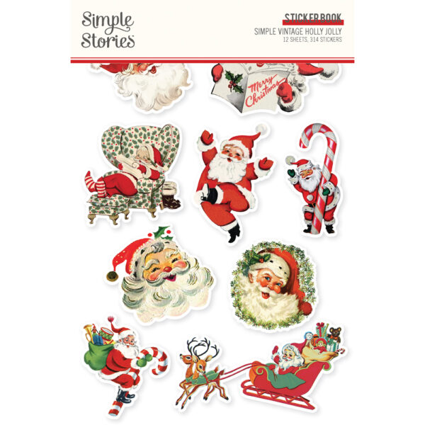 Simple Stories Simple Vintage Holly Jolly Sticker Book