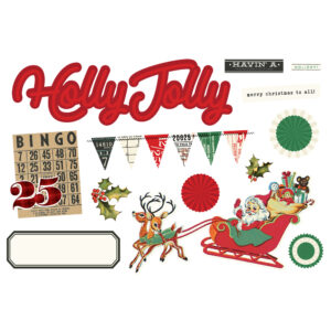 Simple Stories Simple Vintage Holly Jolly Simple Pages Page Pieces