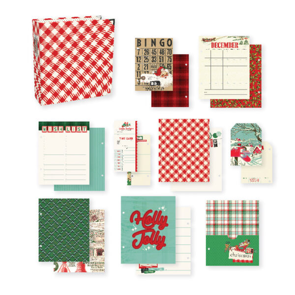 Simple Stories Simple Vintage Holly Jolly 6X8 sn@P! Holiday Binder