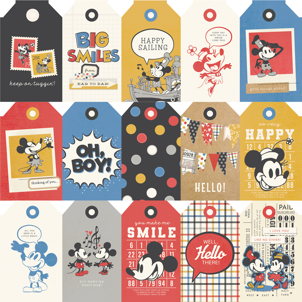 Simple Stories Say Cheese Classic Mouse Tags Elements