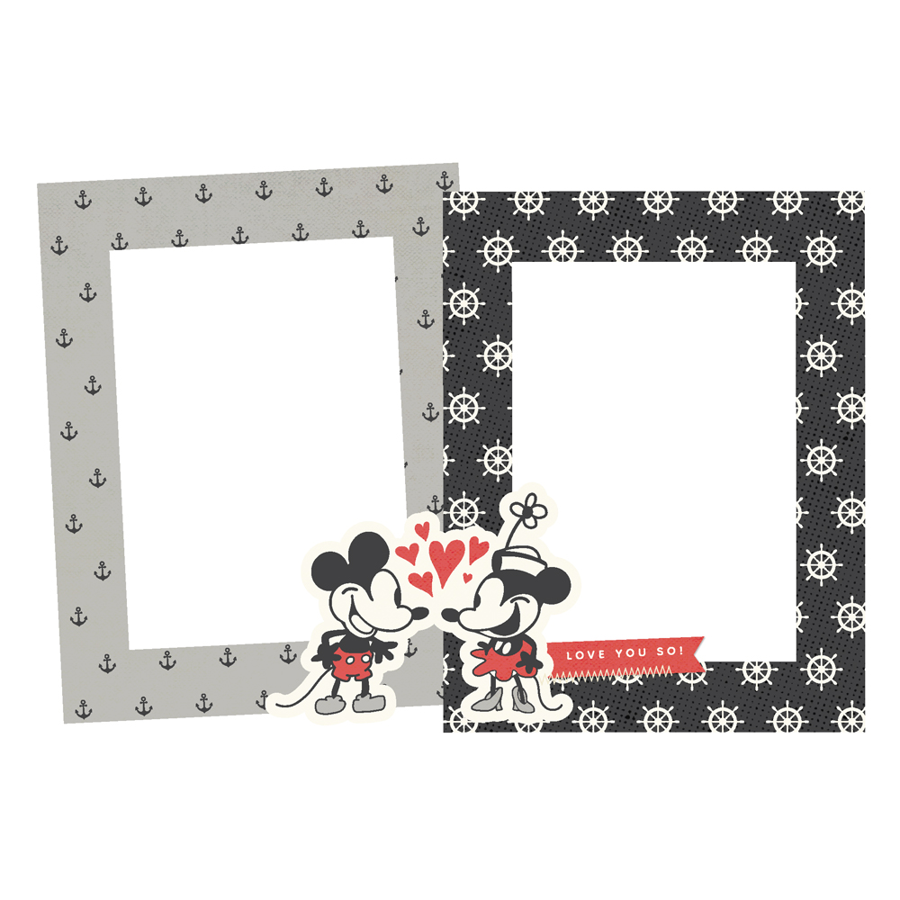 Simple Stories Say Cheese Classic Mouse Chipboard Frames