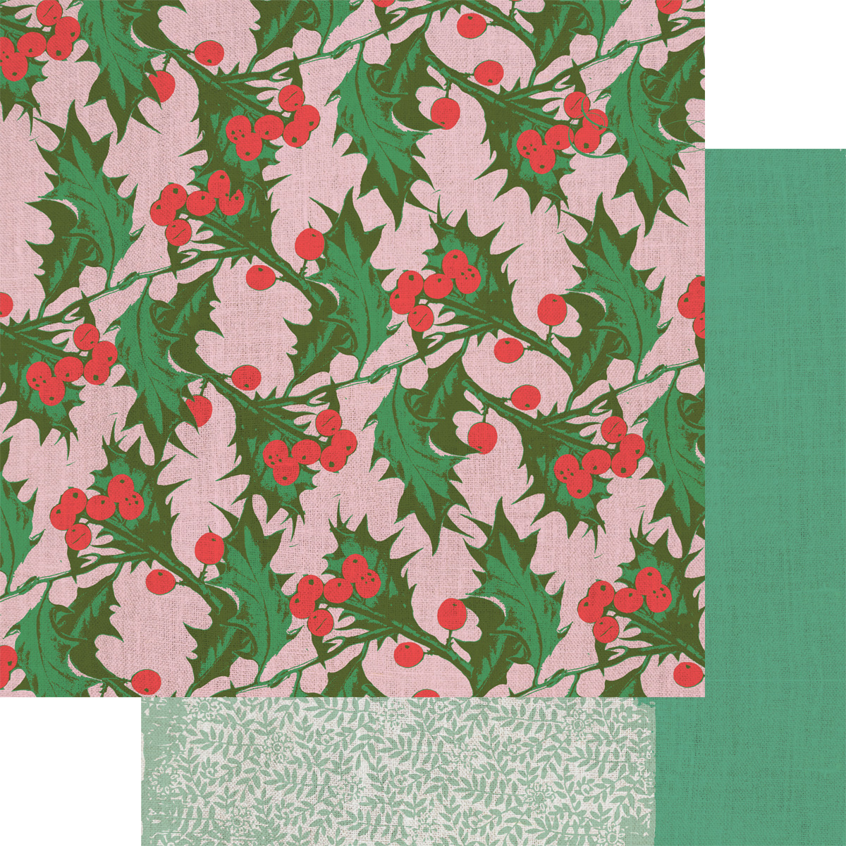 Fancy Pants North Pole Express 12X12 Holly Berries