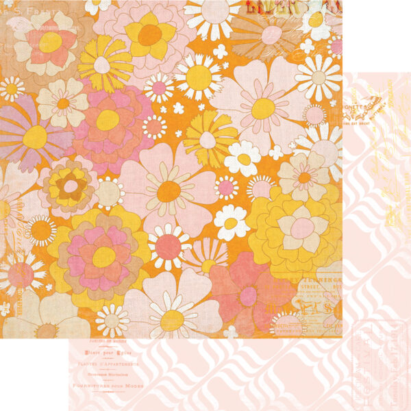 Fancy Pants Amber Autumn 12X12 Dinnias & Daisies