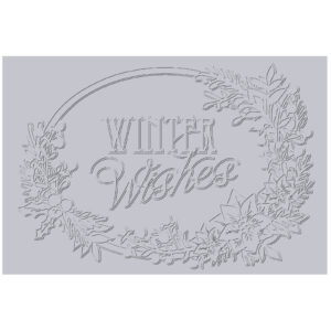 Sizzix 3-D Textured Impressions Embossing Folder -Winter Wishes By Jen Long