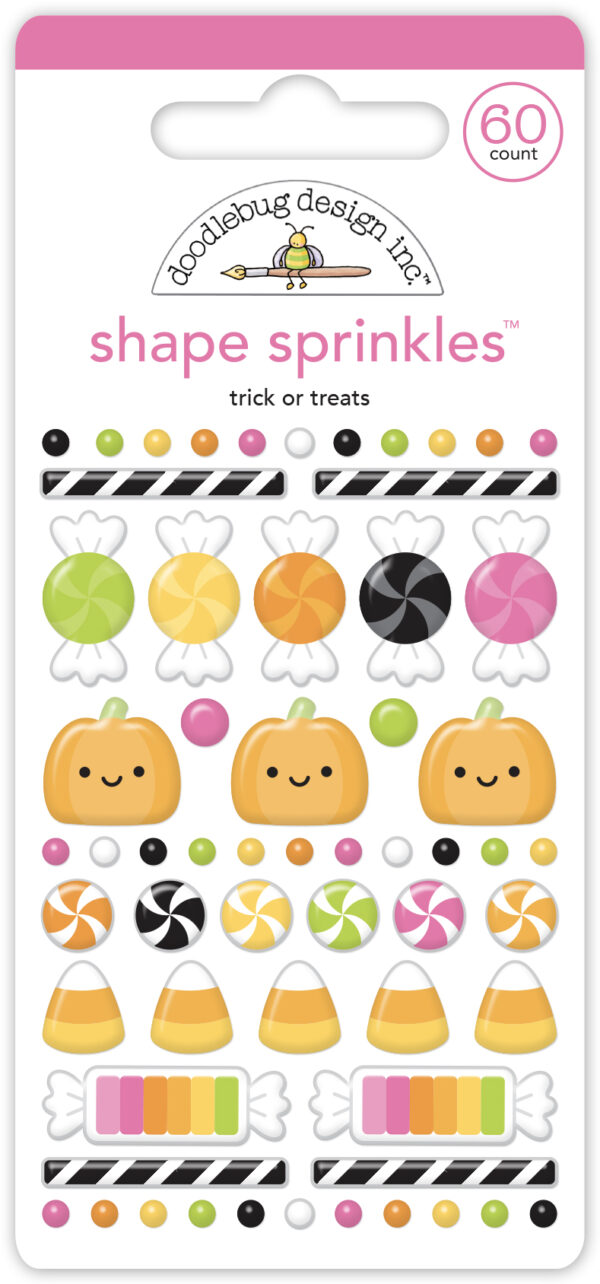 Doodlebug Hey Pumpkin Trick or Treats Shape Sprinkles