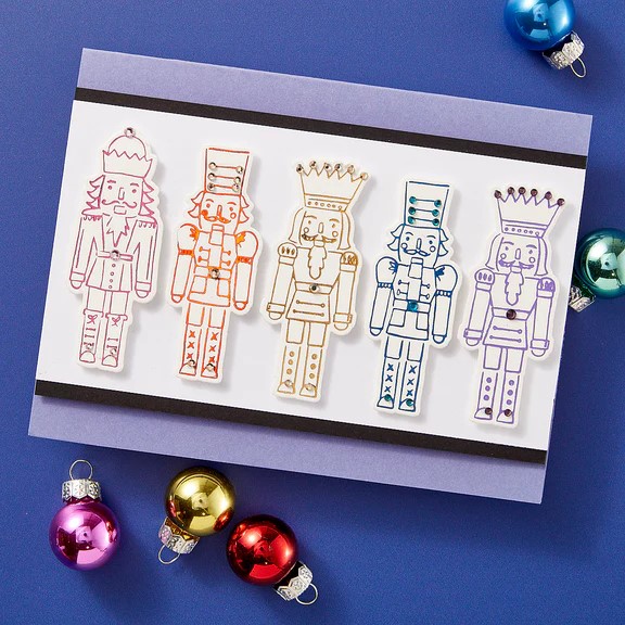 SPELLBINDERS PRESS PLATE NUTCRACKER TRIO