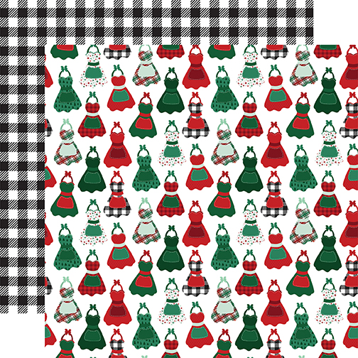 Echo Park Baking Spirits Bright 12X12 Festive Aprons