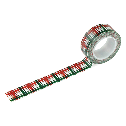 Echo Park Baking Spirits Bright Washi Tape - Festive Plaid