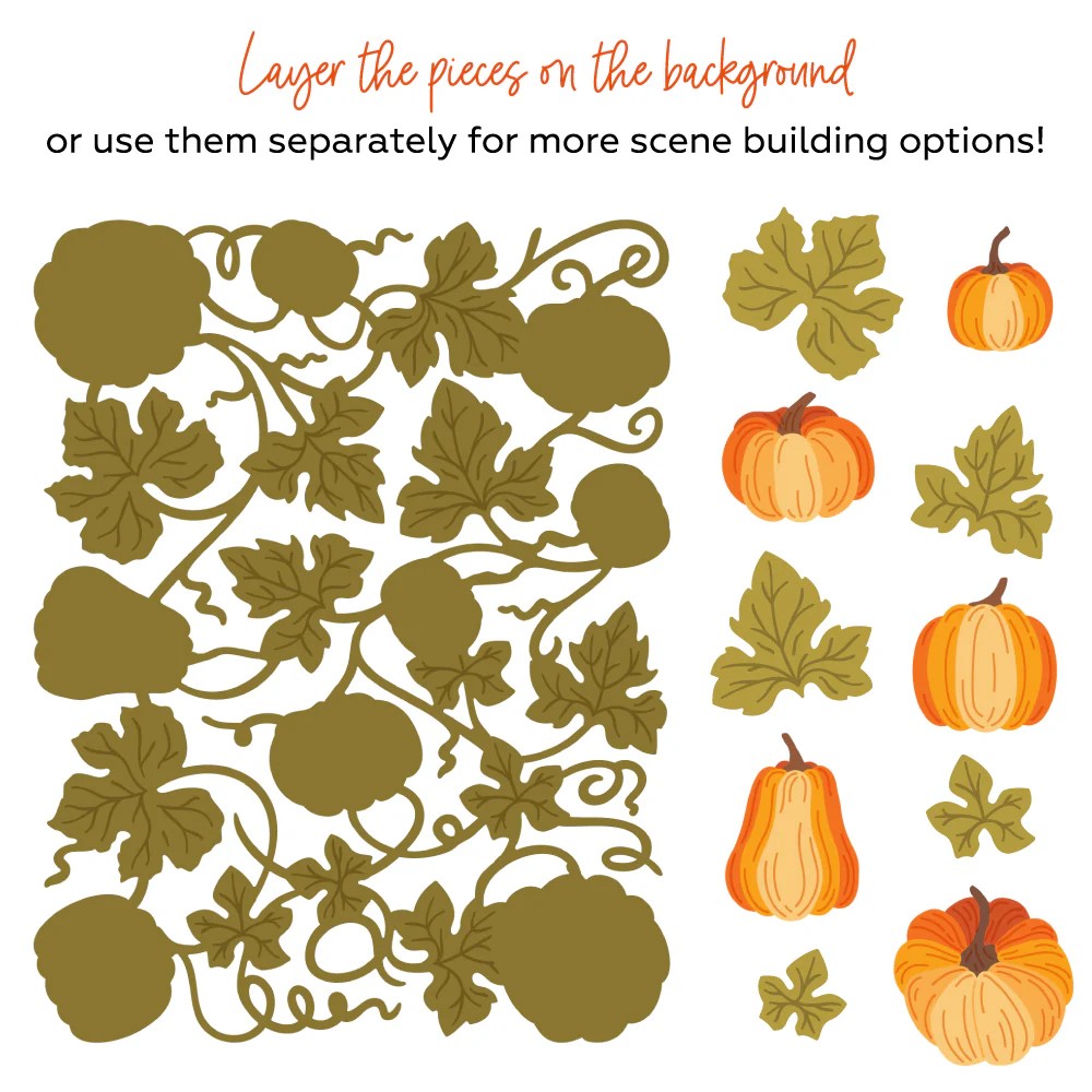 HONEY BEE DIE HONEY CUTS BOLD BACKGROUND PUMPKIN PATCH