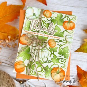 HONEY BEE DIE HONEY CUTS BOLD BACKGROUND PUMPKIN PATCH