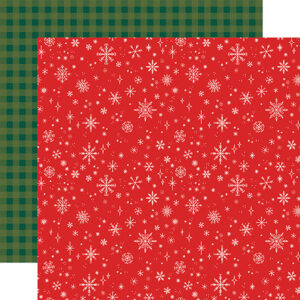 Echo Park Christmas Joy 12X12 Red Snowflakes