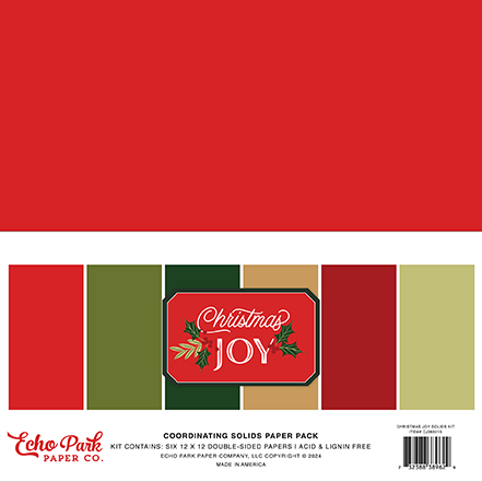 Echo Park Christmas Joy Solids Kit