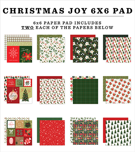 Echo Park Christmas Joy 6X6 Paper Pad