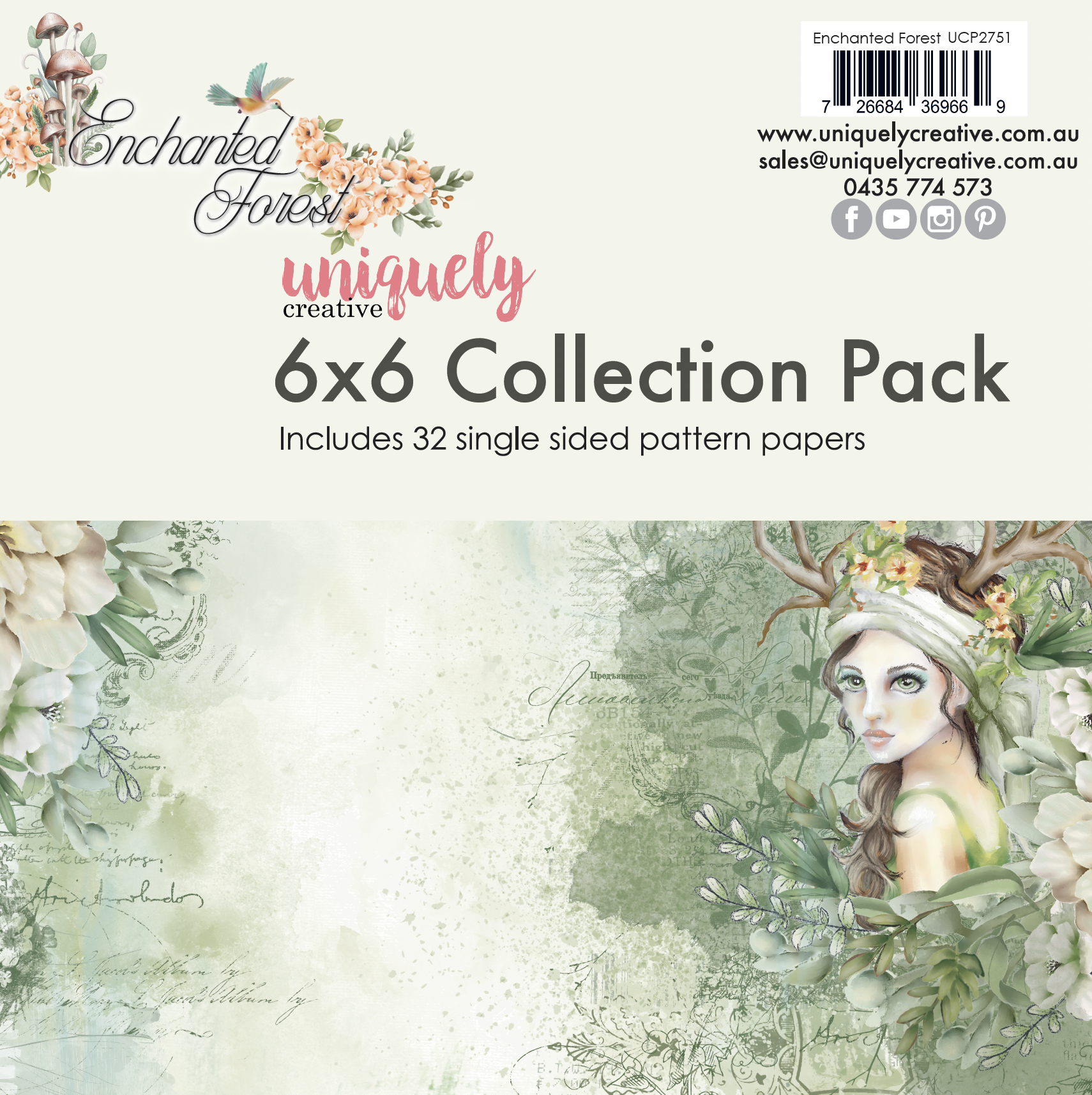 Uniquely Creative Enchanted Forest 6X6 Collection Pack