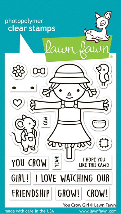 Lawn Fawn Stamp You Crow Girl