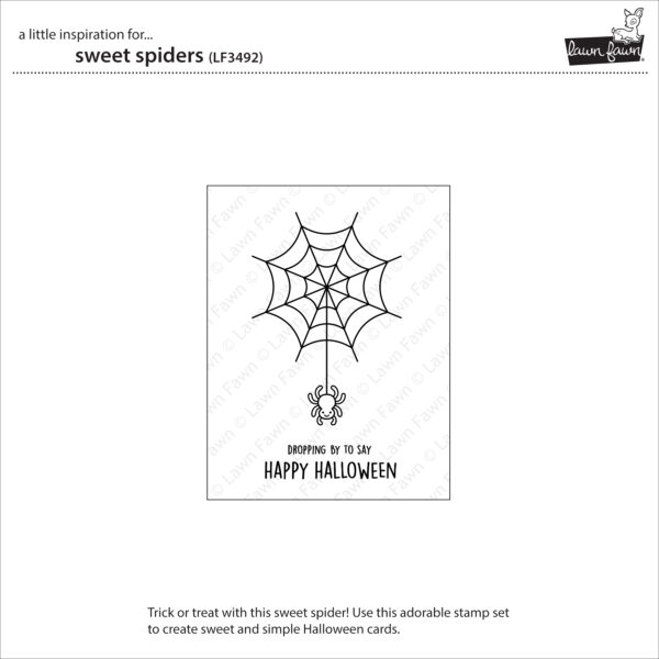 Lawn Fawn Stamp Sweet Spiders