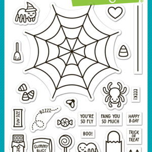 Lawn Fawn Stamp Sweet Spiders