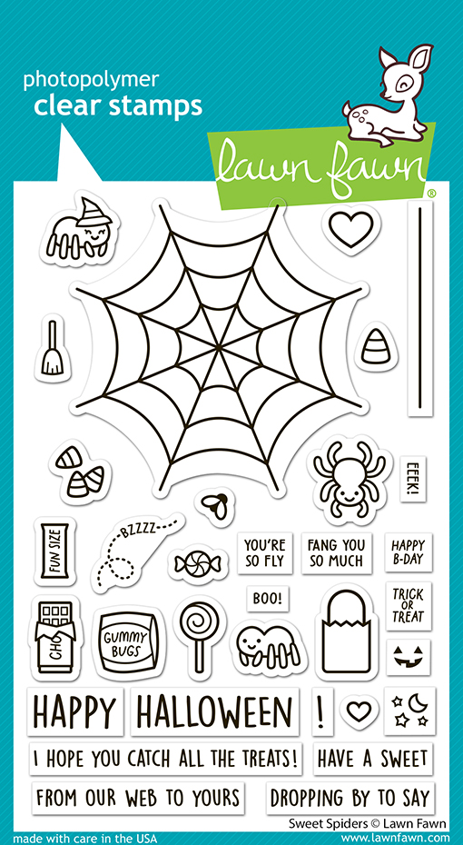 Lawn Fawn Stamp Sweet Spiders