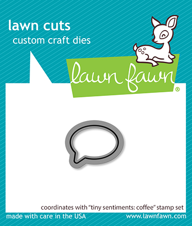 Lawn Fawn Die Tiny Sentiment Coffee