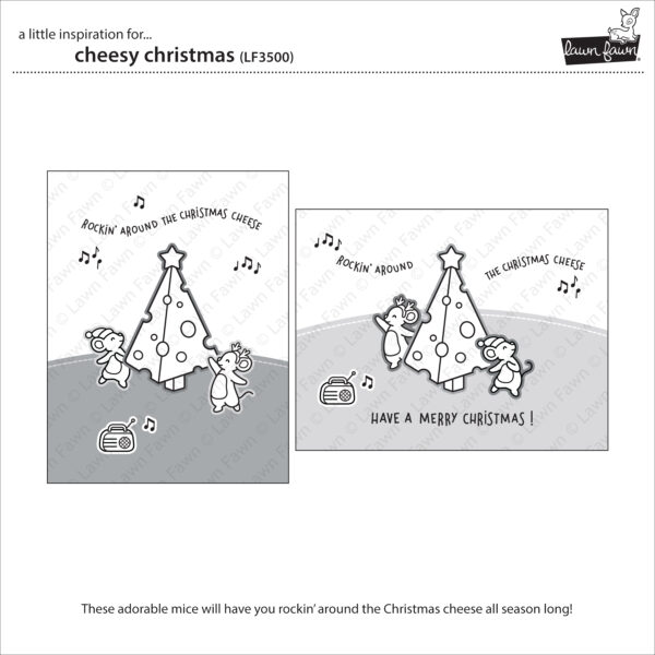 Lawn Fawn Stamp Cheesy Christmas